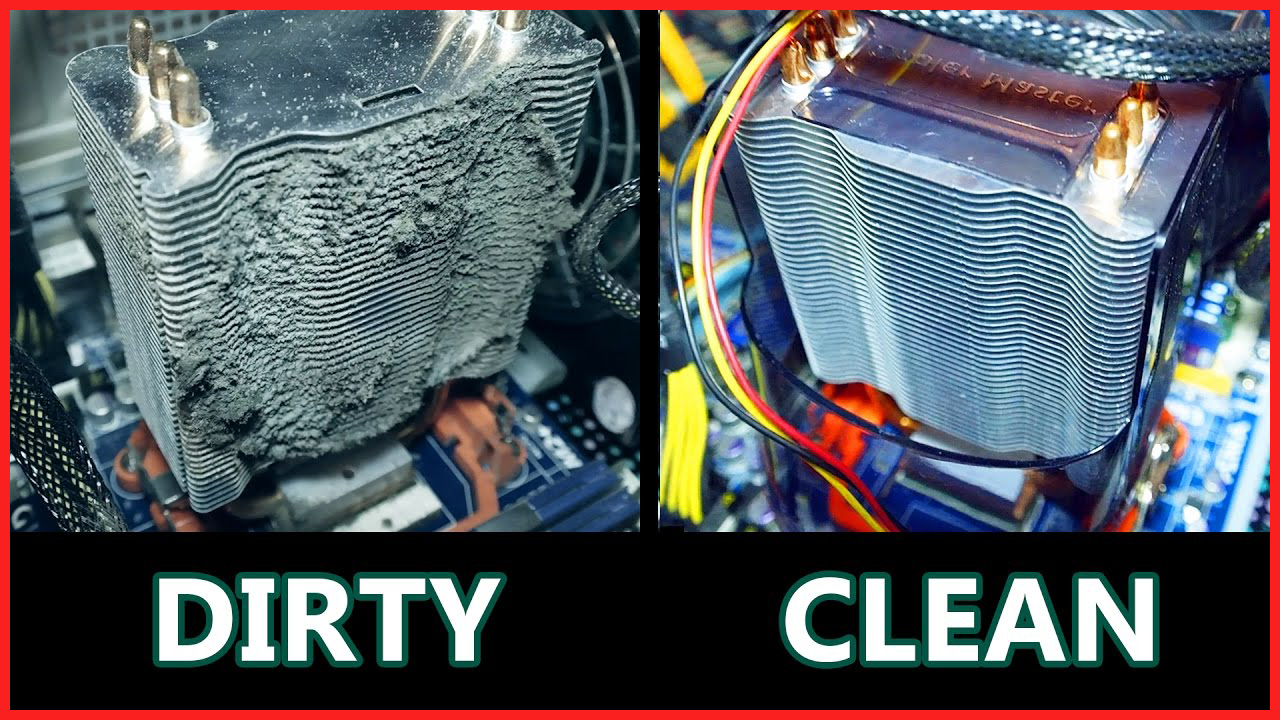 Computer Dirty Heatsink and fans